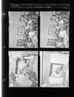 Students in Classroom; 17 Collie Pups in One Family (4 Negatives) (March 17, 1954) [Sleeve 37, Folder c, Box 3]